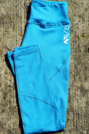 Warrior I Blue leggings